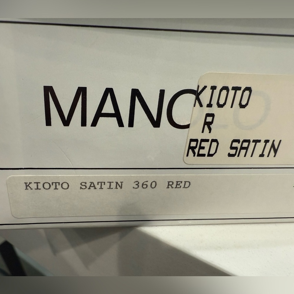 MANOLO BLAHNIKS NEW Kioto red satin pointy toe lace up stars size 39 RARE!! - Picture 11 of 12
